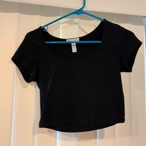 Black crop top